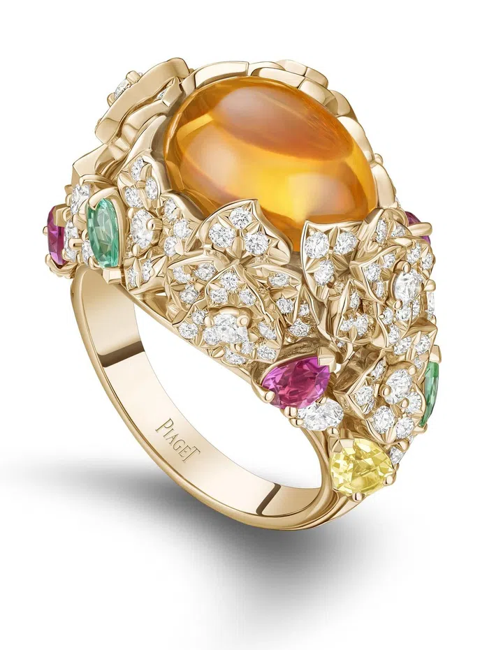 2022, a year of celebration and shared joy.For the 40th anniversary of its unique flower, Piaget invites you to create your own bouquet by wearing a unique mix of generous, festive, joyful and colorful pieces.