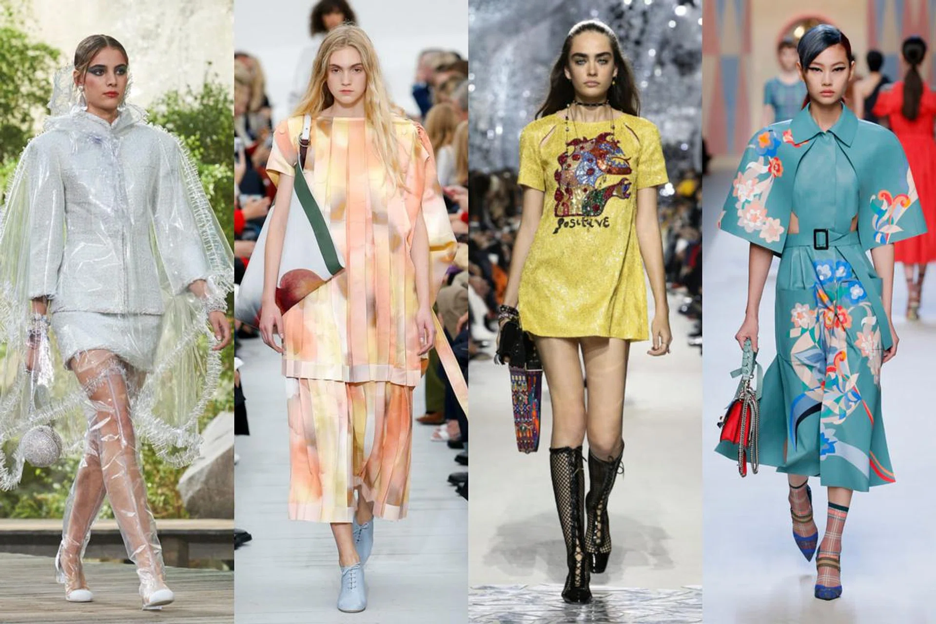 spring summer fashion, gucci, valentino, alexander wang, chanel, fendi, Loewe, Louis Vuitton, Moschino, trends, 2018, summer trend 2018,dior,celine,versace,summer 2018