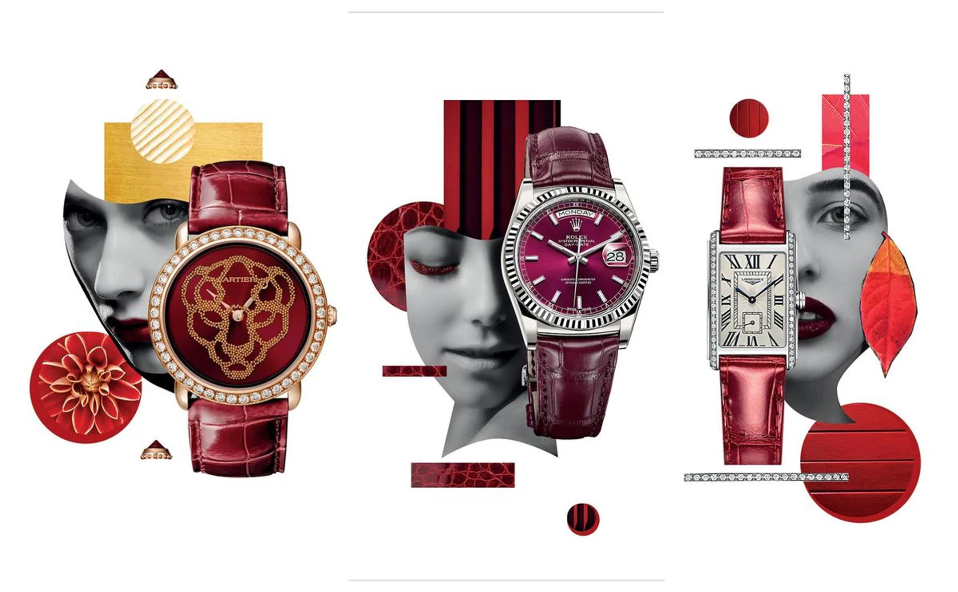 watch, red, chinese new year, year of the pig, rolex, cartier, audemars piguet, franck muller, chopard, richard mille, omega, longines, van cleef and arpels