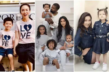 Mother's Day, Celebrity mums, celebrity kids, twinning, mother and daugther, mother and son, family, fashion