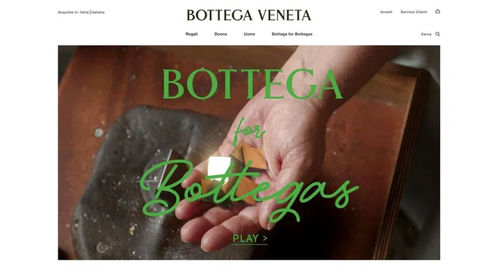 Bottega Veneta最新计划“Bottega to Bottegas”。