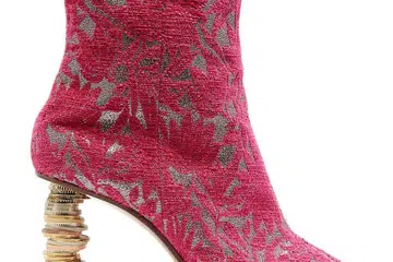 Brocade with coin-heel booties by Vetements