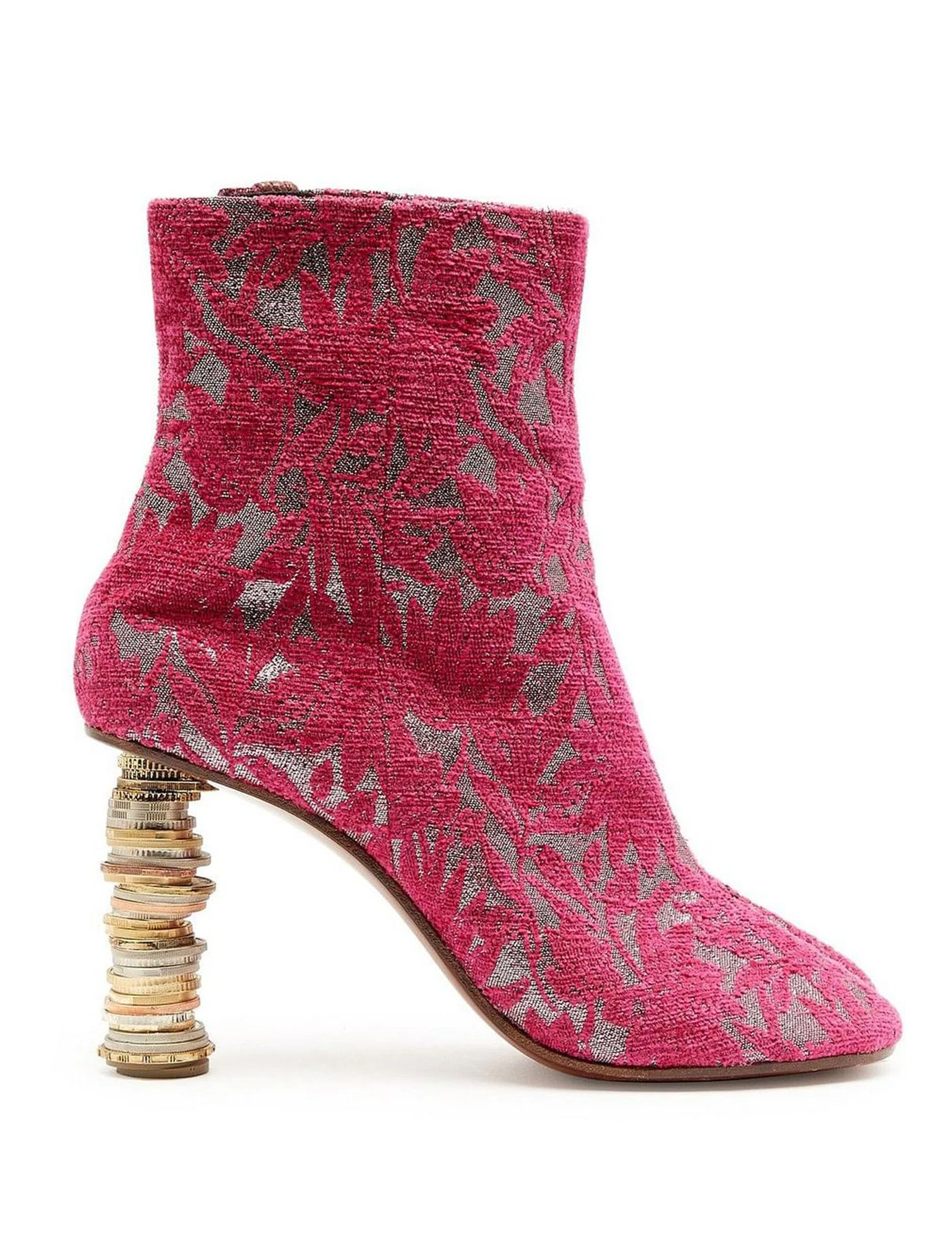 Brocade with coin-heel booties by Vetements
