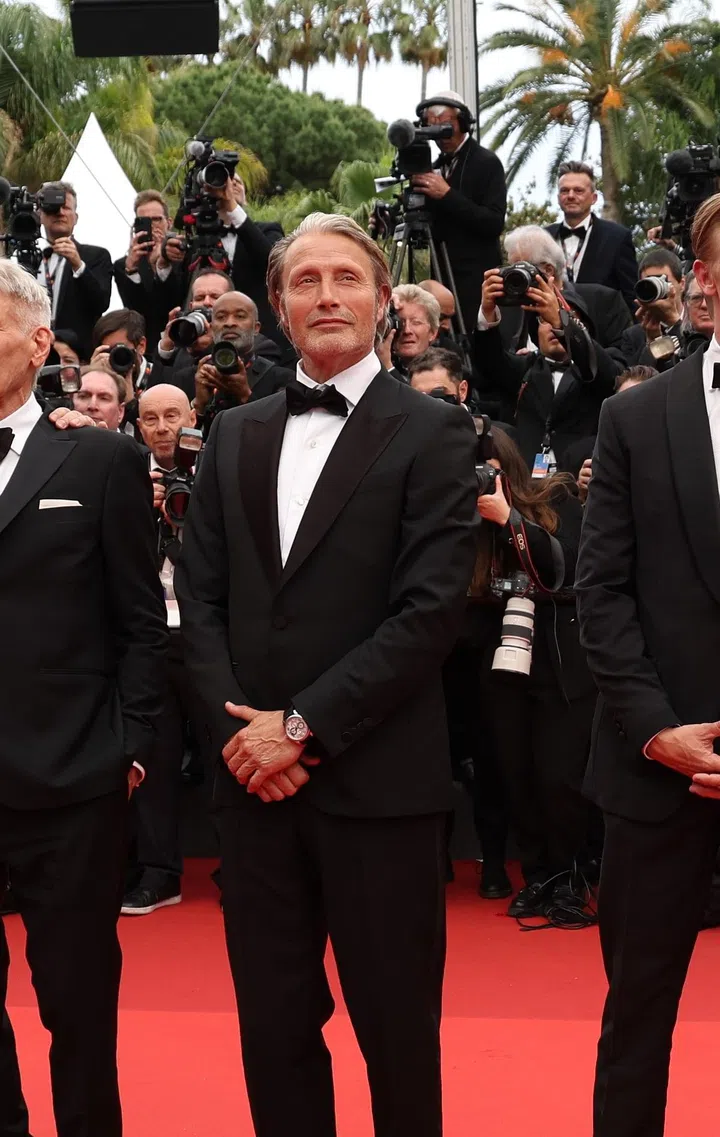 CANNES, FRANCE - MAY 18: <> attends the "Indiana Jones And The Dial Of Destiny" red carpet during the 76th annual Cannes film festival at Palais des Festivals on May 18, 2023 in Cannes, France. (Photo by Vittorio Zunino Celotto/Getty Images)