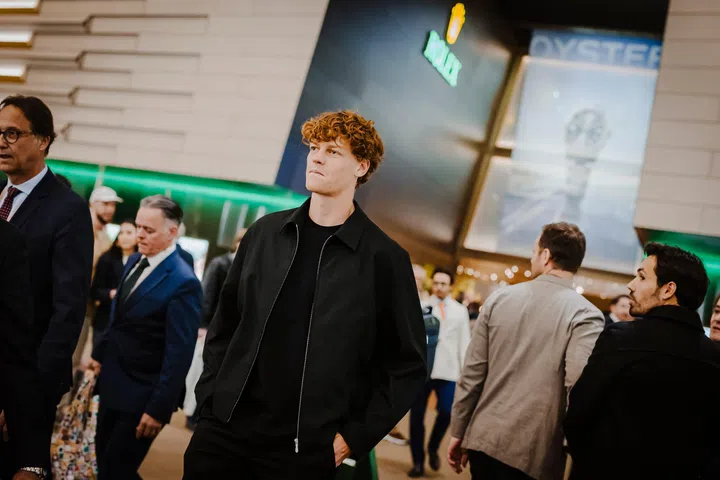 Italian tennis player Jannik Sinner for Rolex