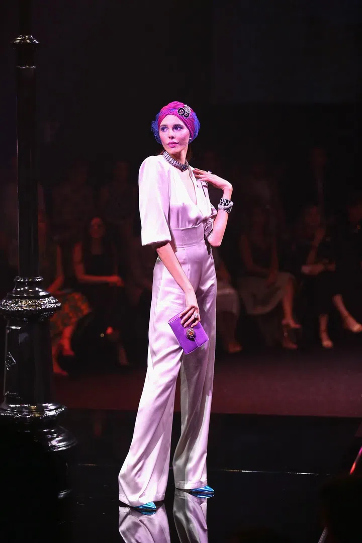 ROME, ITALY - JUNE 28:  A model walks the runway during BVLGARI Dinner & Party at Stadio dei Marmi on June 28, 2018 in Rome, Italy.  (Photo by Ernesto S. Ruscio/Getty Images for Bvlgari)