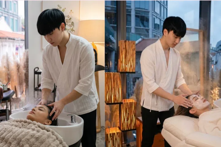 发廊，头部按摩,head Spa, Kolorist, Korean hair salon, 韩式发廊