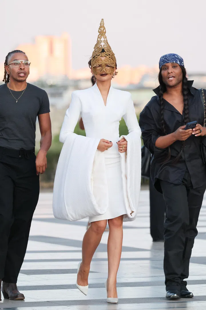Zendaya
is seen at the Trocadero for - The Odyssey - photocall on July 07, 2026 in Paris, France. //VULAURENT_20260707B_LVU0004/Credit:Laurent VU/SIPA/2607080150