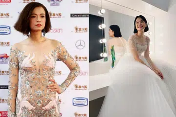 Star Awards 2023: All-Time Favorite Artiste Felicia Chin's red carpet looks