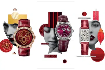 watch, red, chinese new year, year of the pig, rolex, cartier, audemars piguet, franck muller, chopard, richard mille, omega, longines, van cleef and arpels