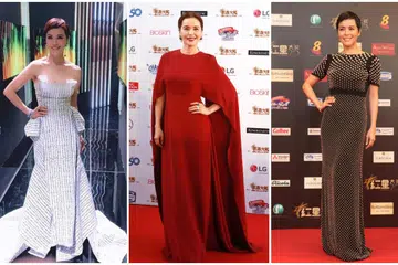 zoe tay, queen of caldecott , ahjie, 30th anniversary, 50 years old, celebration, red carpet, fashion, looks