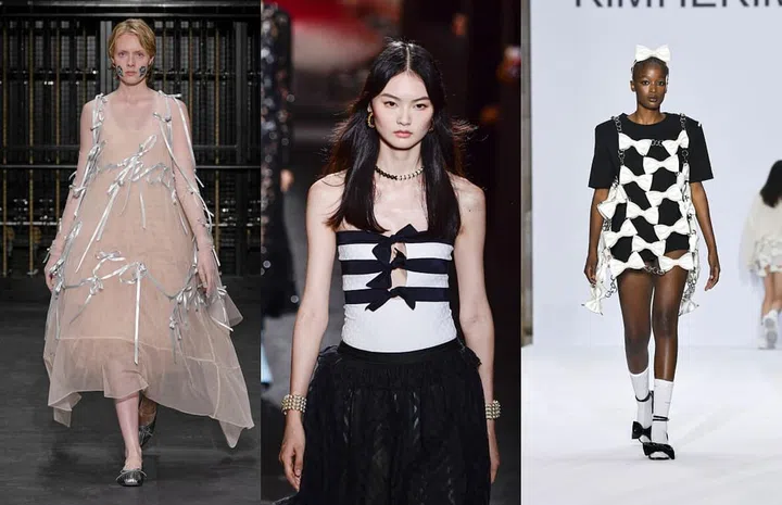左至右：Simone Rocha、Chanel、Kimhekim