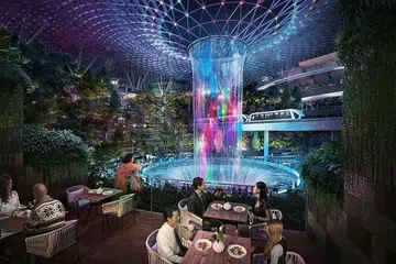 jewel changi airport, changi airport, shopping mall, restaurants, food, shake shack, burger & lobster, shangri-la hotel, YUN NANS, tiger beer, Läderach, Pink Fish