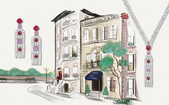 Brownstone子系列致敬纽约上西城的赤褐色砂石建筑。Photo courtesy of Harry Winston。