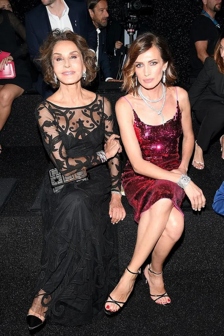 ROME, ITALY - JUNE 28:  Naty Abascal (L) and  Nieves Alvarez attend BVLGARI Dinner & Party at Stadio dei Marmi on June 28, 2018 in Rome, Italy.  (Photo by Daniele Venturelli/Daniele Venturelli/Getty Images for Bvlgari )