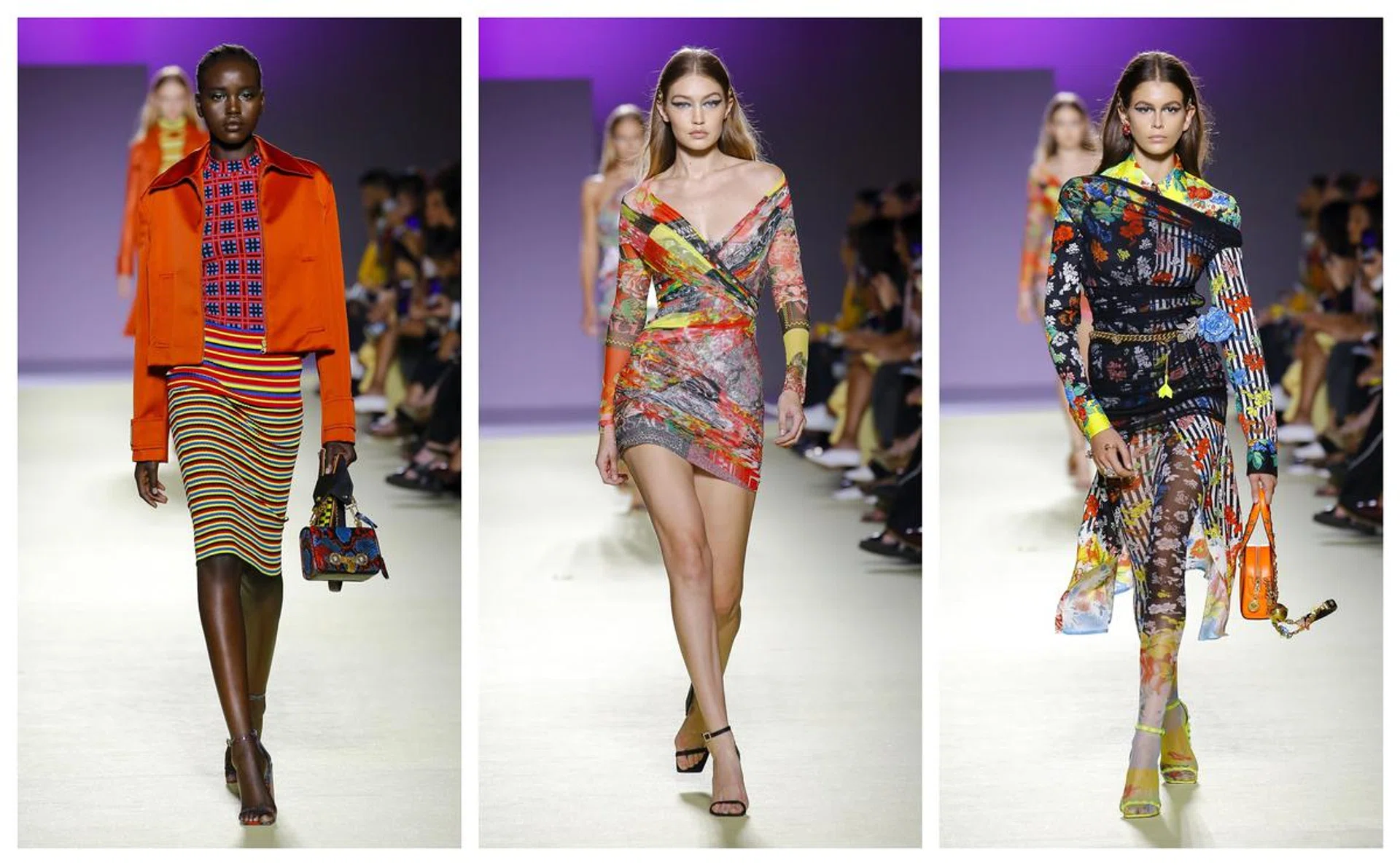 Versace, Versace SS19, Versace Spring Summer, Versace Spring Summer 2019, Donatella Versace, Florals, Patterns, Print