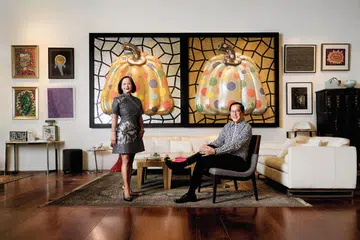 Lito Camacho, Kim Camacho, art collector, Yayoi Kusama