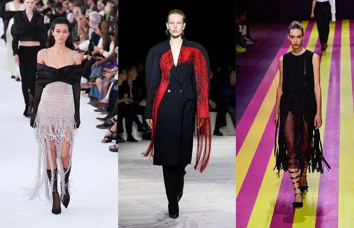 左至右：Givenchy、Alexander McQueen、Dior