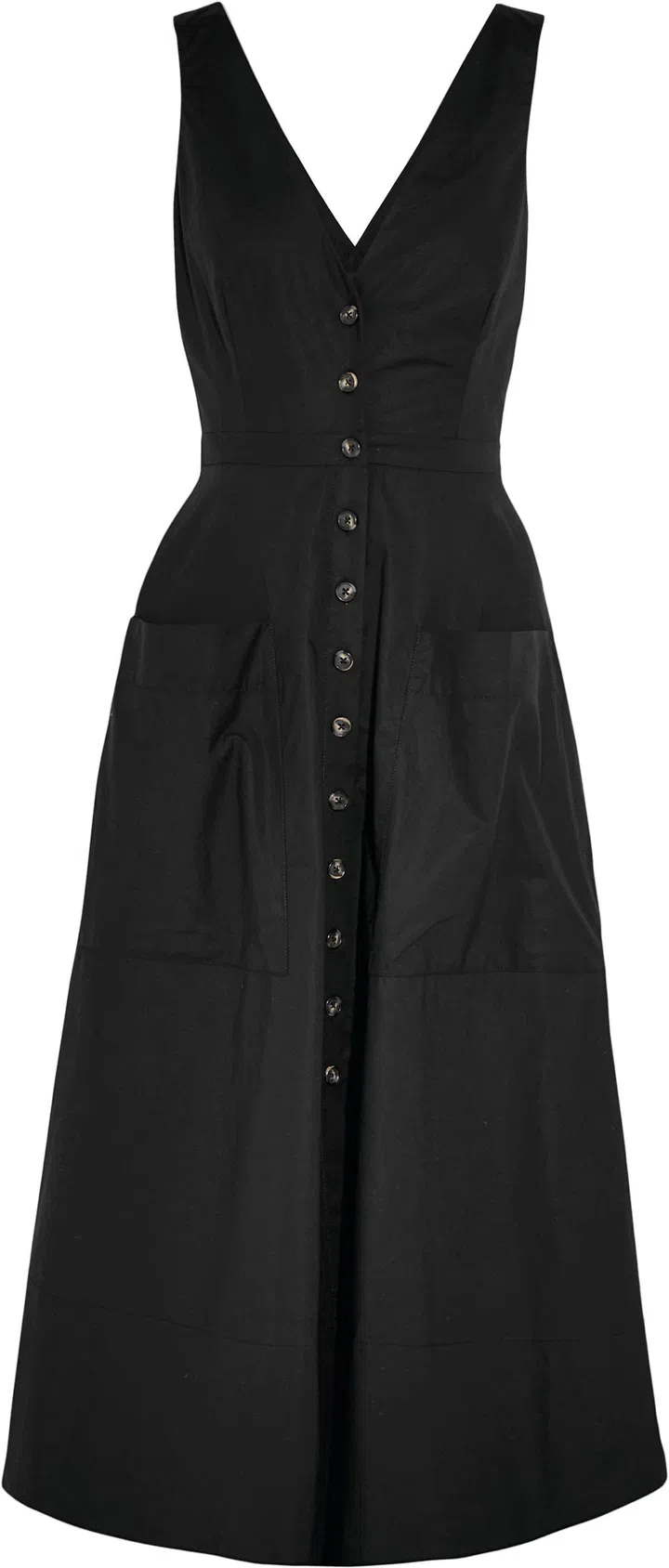 ZOEY CUT OUT DRESS POPLIN, 96% COTTON, 4% ELASTANE