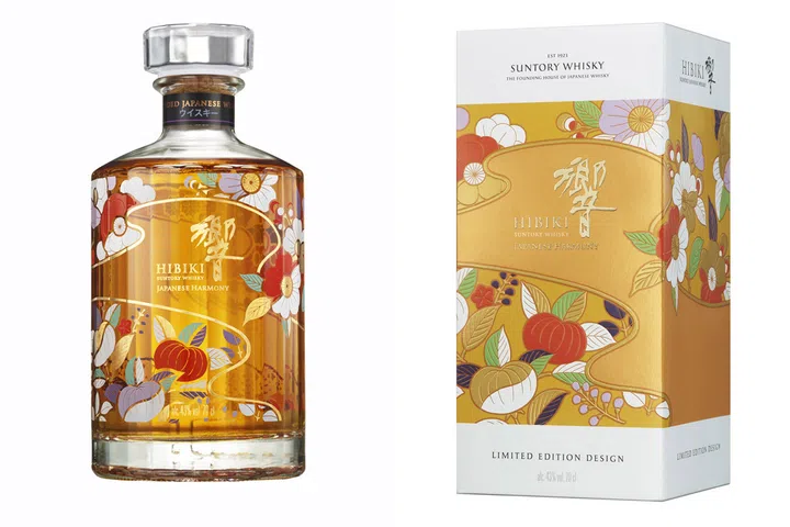 The iconic 24-faceted bottle takes on a new look, capturing Hibiki’s tribute to Japanese craftsmanship and the beauty of nature.