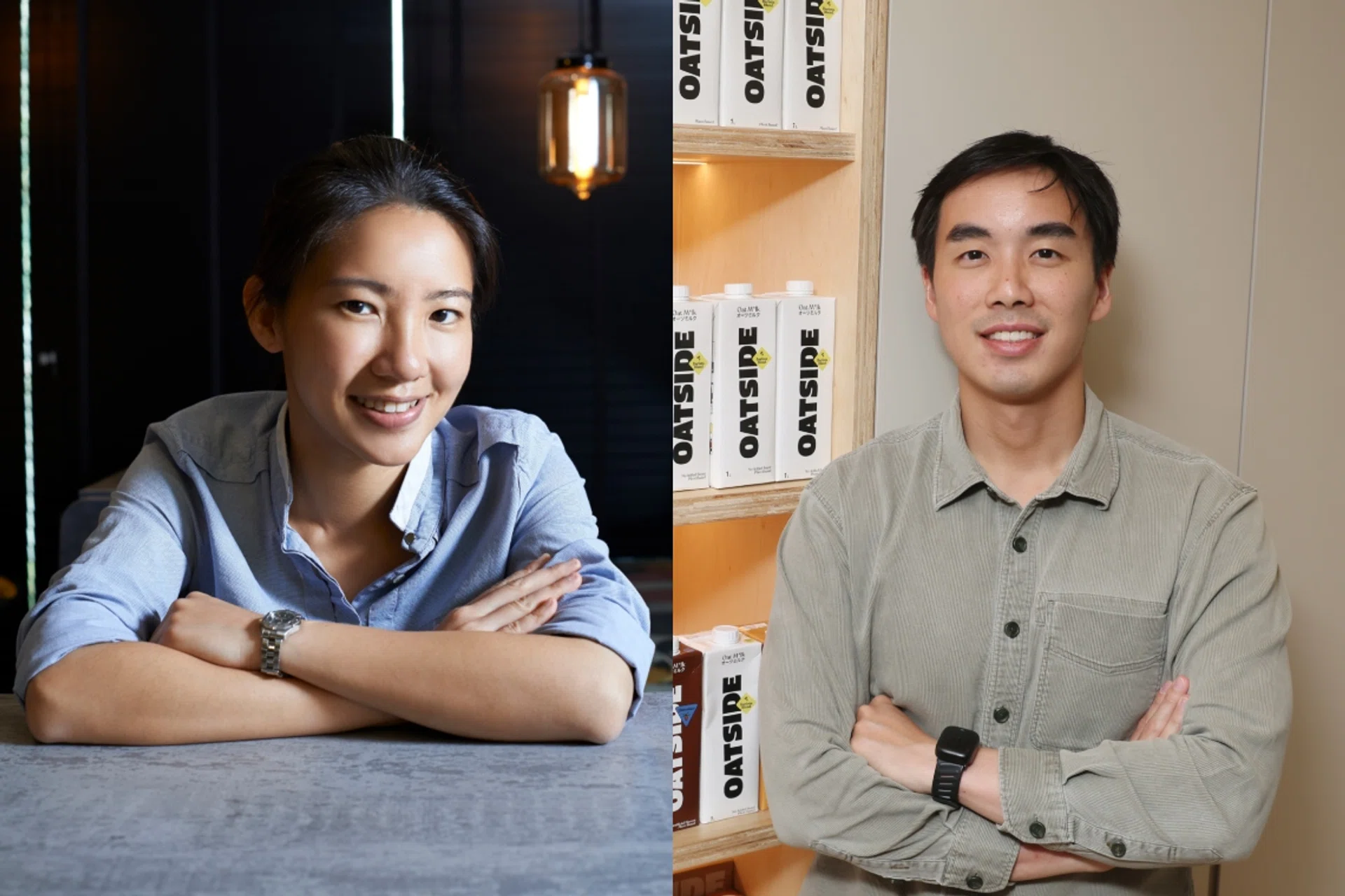 Janice Wong and Benedict Lee (Founder of Oatside)