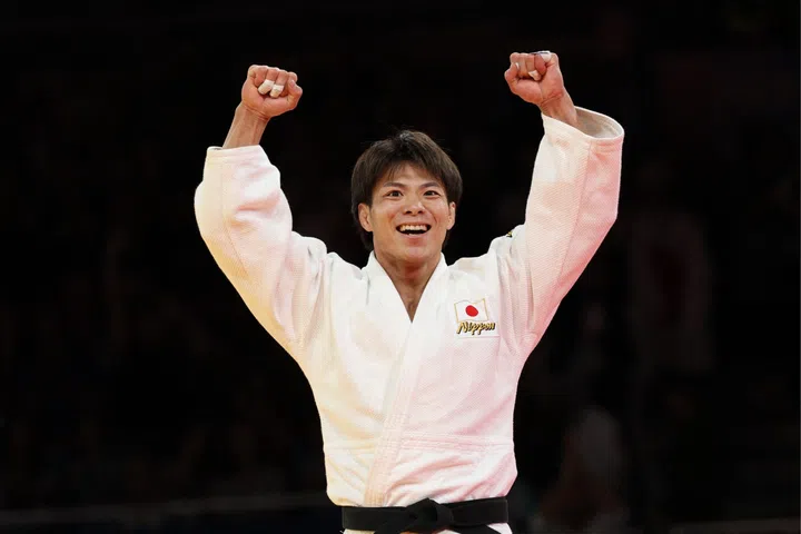 阿部一二三(Hifumi Abe)。Photo courtesy of Omega