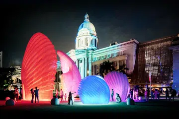 昼夜璀璨艺术节, Light to Night Festival, National Gallery Singapore