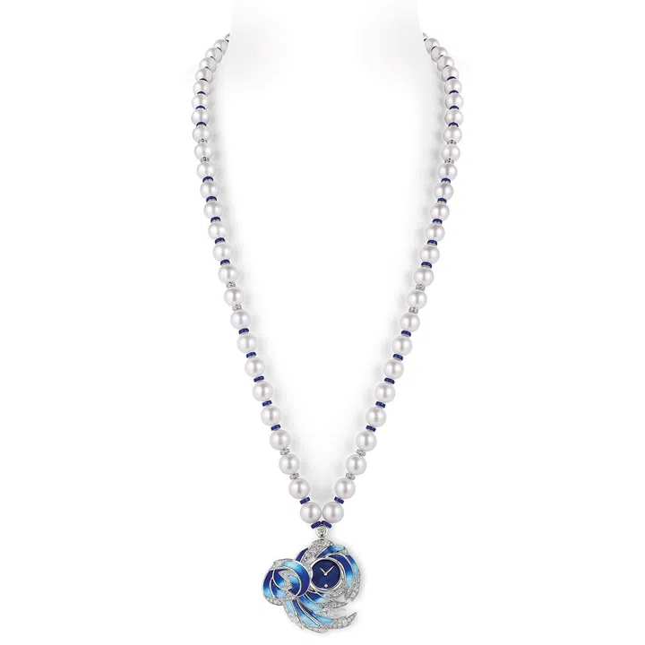 新娘, 隐秘式吊坠腕表, 婚纱造型, Bridal jewellery, pendant watch, Van Cleef & Arpels, Chaumet