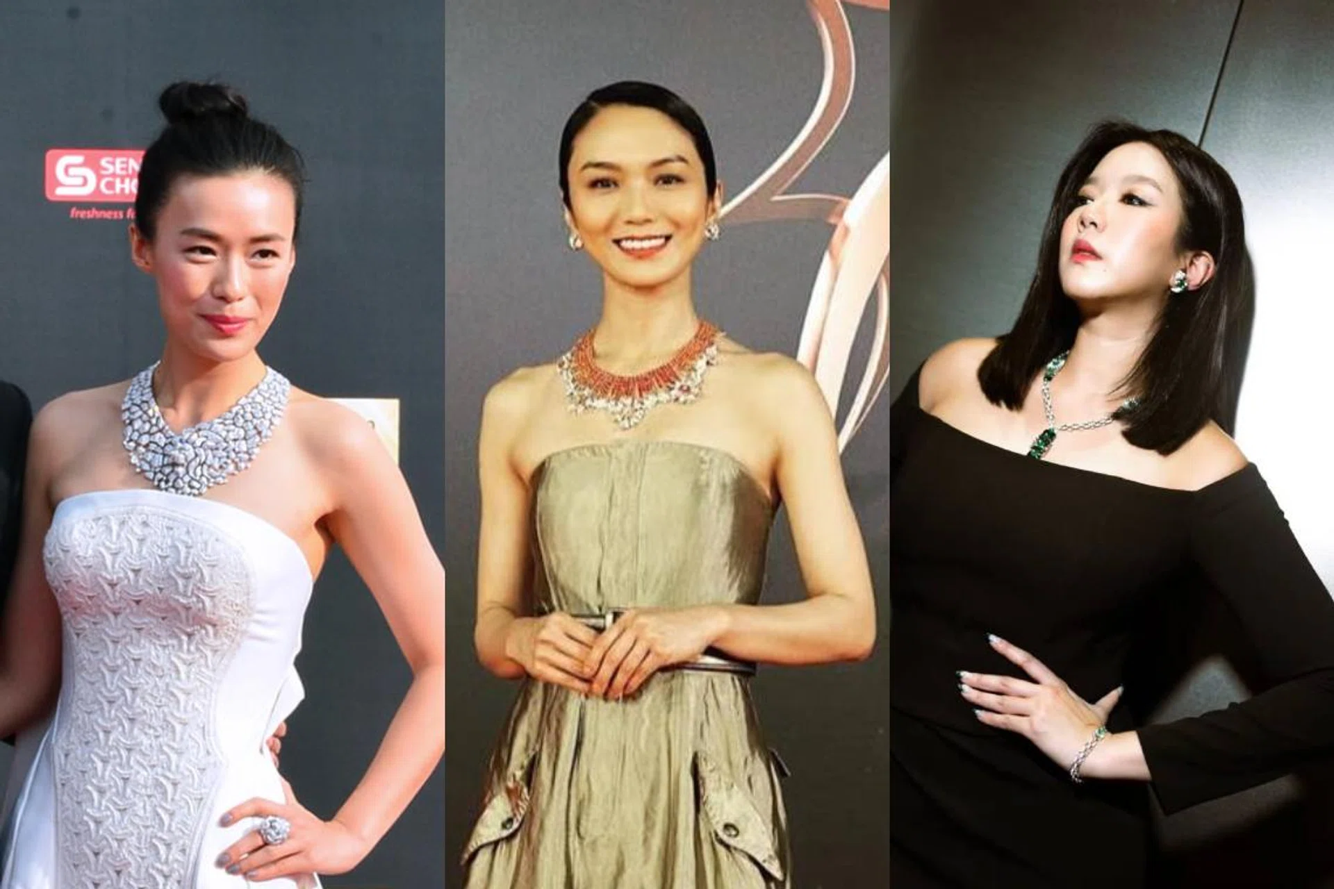 Star Awards, Jewellery, Rui En, Joanne Peh, Rebecca Lim, 红星大奖, 明星红毯造型