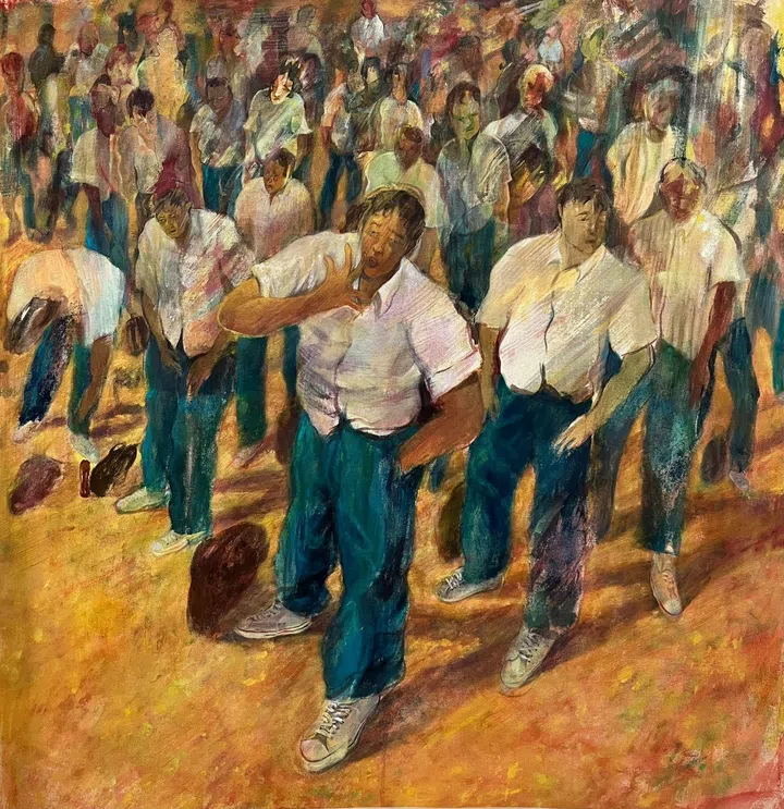Morning Assembly, 2025, Acrylic on linen