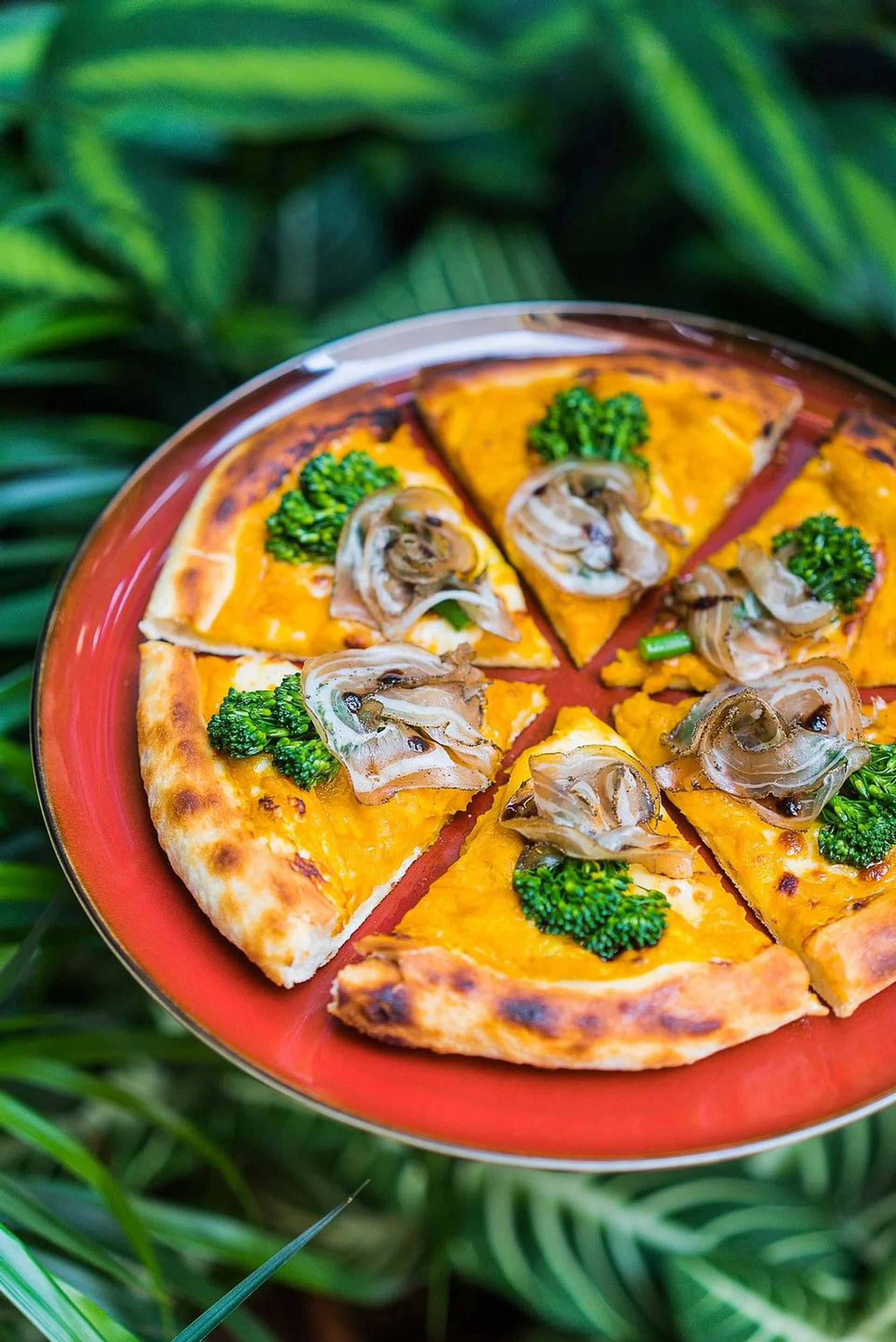 1. Broccoli Rabe and Pumpkin Pizza