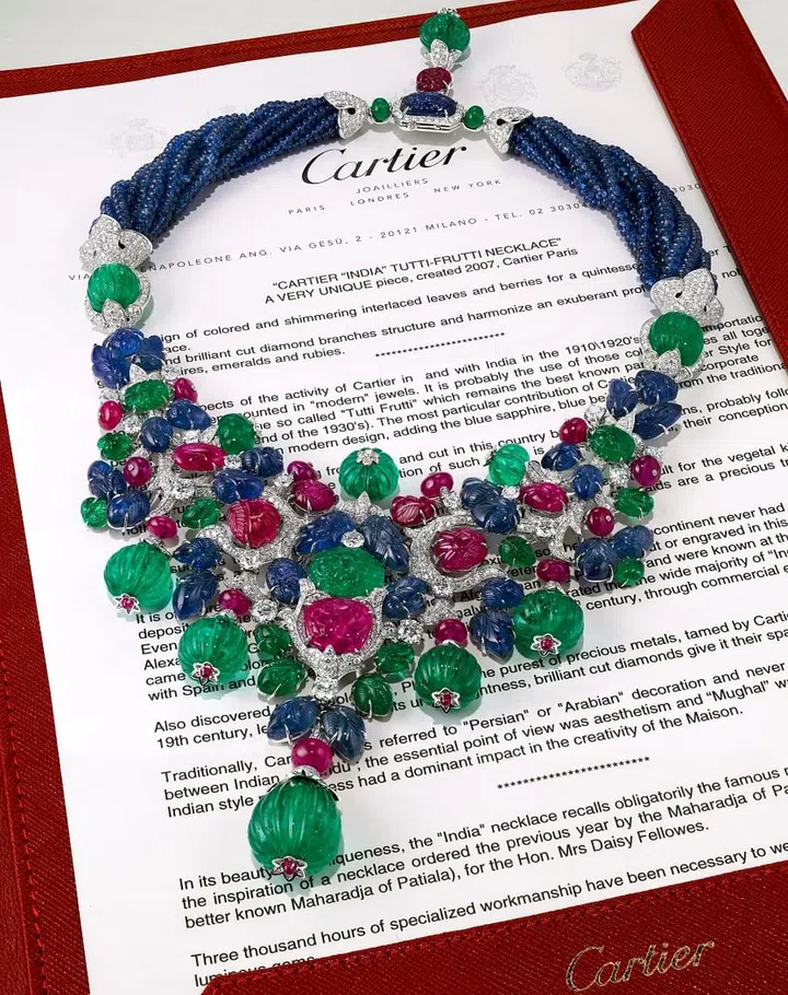 “Cartier India Tutti-Frutti”项链