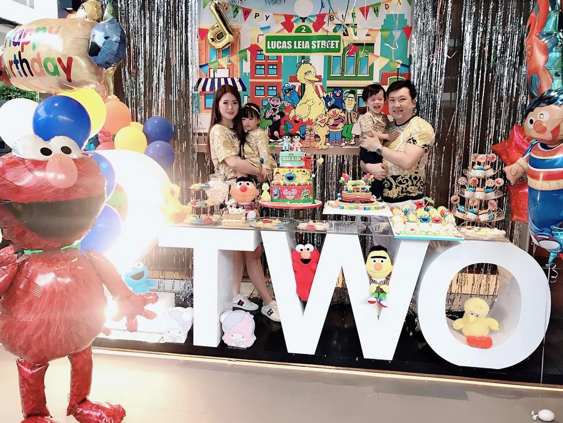 Chermaine Pang, Terence Siew, Lucas, Leia, Twins, Birthday Party, Sesame Street, Social Elite, Socialite, Events