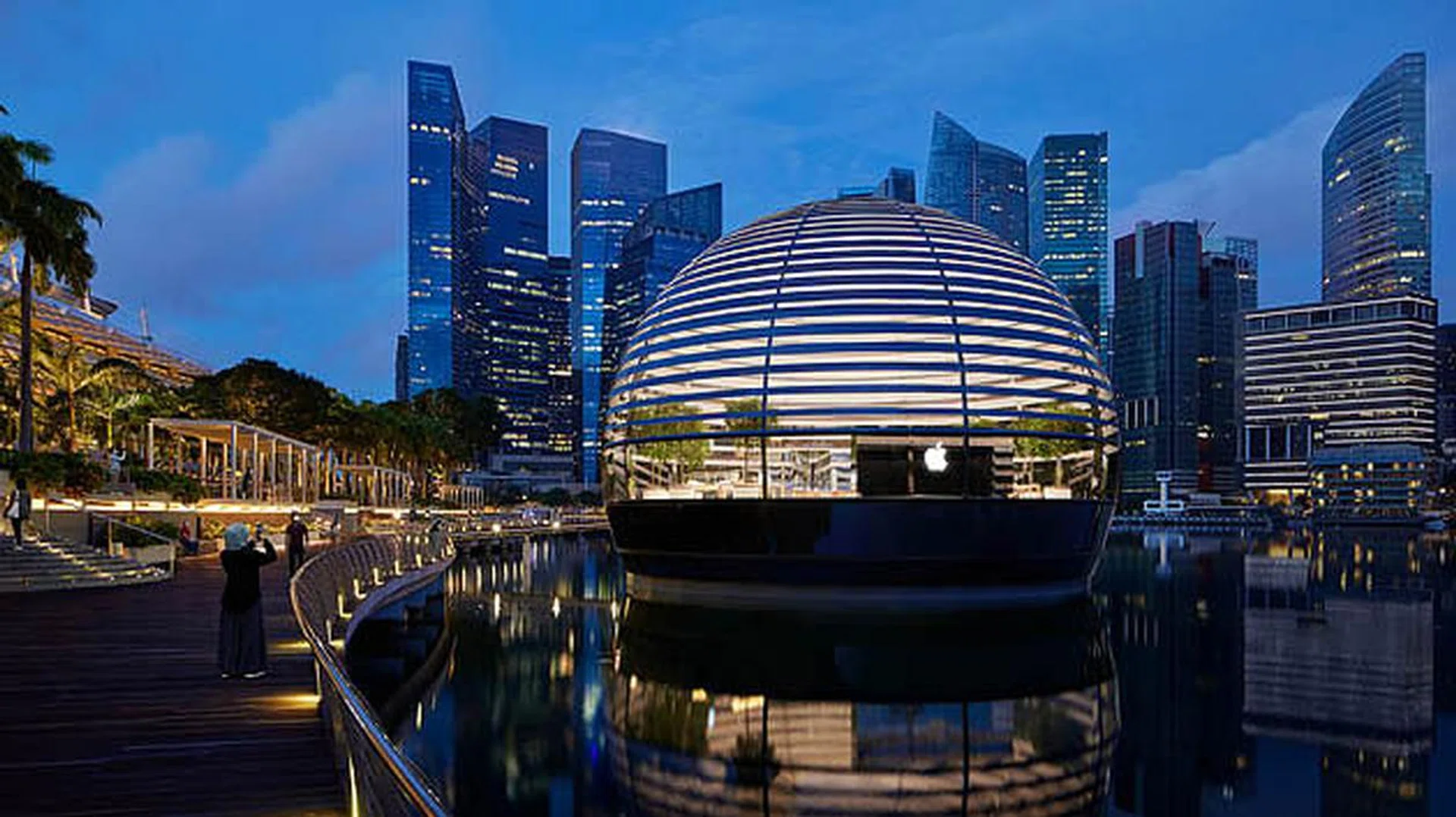 Apple Store, Marina Bay Sands, Singapore, 苹果旗舰店，新加坡，金沙