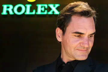 Roger Federer at Watches and Wonders GENEVA, in Geneva, Switzerland, Friday, April 17, 2026. The largest watchmaking event of the year bringing together the leading names of the industry from April 14 to April 20, 2026 at Geneva Palexpo. (WWGF/KEYSTONE/Cyril Zingaro)

