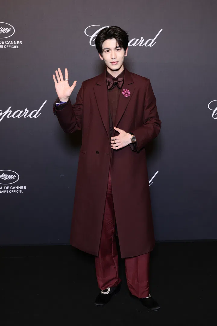 CANNES, FRANCE - MAY 19: Zhang Linghe attends the 2025 Chopard Universe Dinner at the 78th annual Cannes Film Festival at Ariport Mandelieu on May 19, 2025 in Cannes, France. (Photo by Andreas Rentz/Getty Images)
