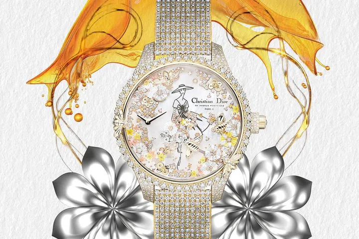 艺术腕表，艺术表盘, metiers d art, artistic watches, Dior
