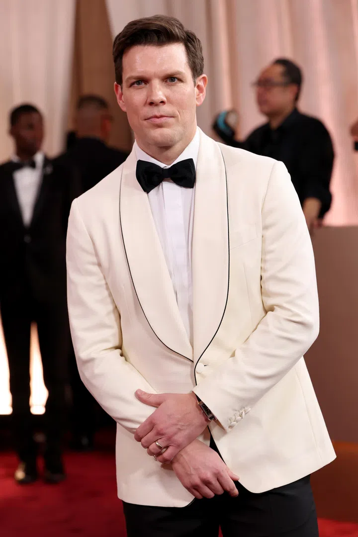 BEVERLY HILLS, CALIFORNIA - JANUARY 11: (FOR EDITORIAL USE ONLY) Jake Lacy attends the 83rd annual Golden Globe Awards at The Beverly Hilton on January 11, 2026 in Beverly Hills, California. (Photo by Frazer Harrison/WireImage)