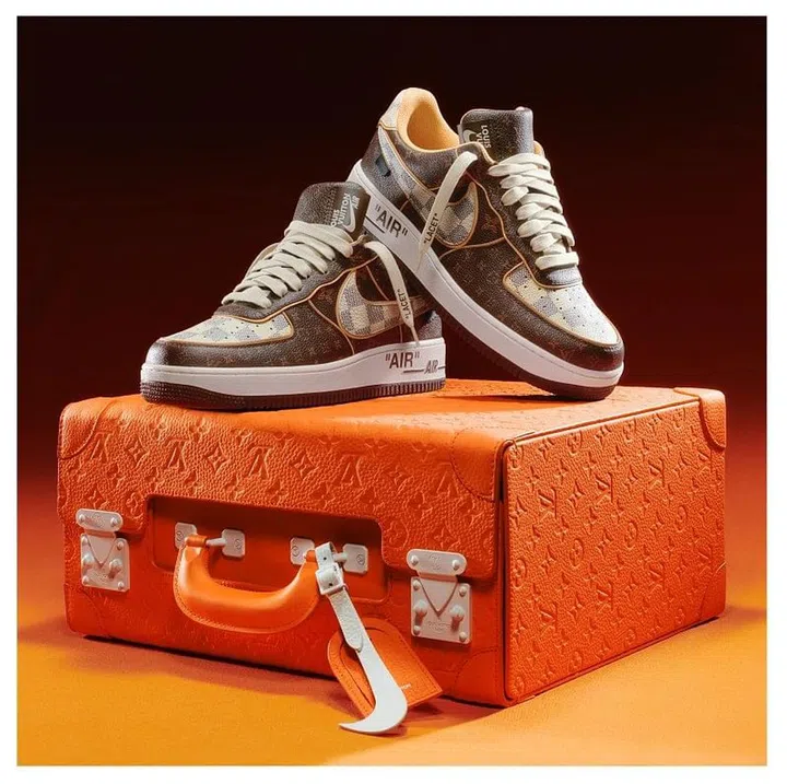 Louis Vuitton and Nike "Air Force 1" by Virgil Abloh sneakers sale Exhibition opens at ION Orchard Singapore