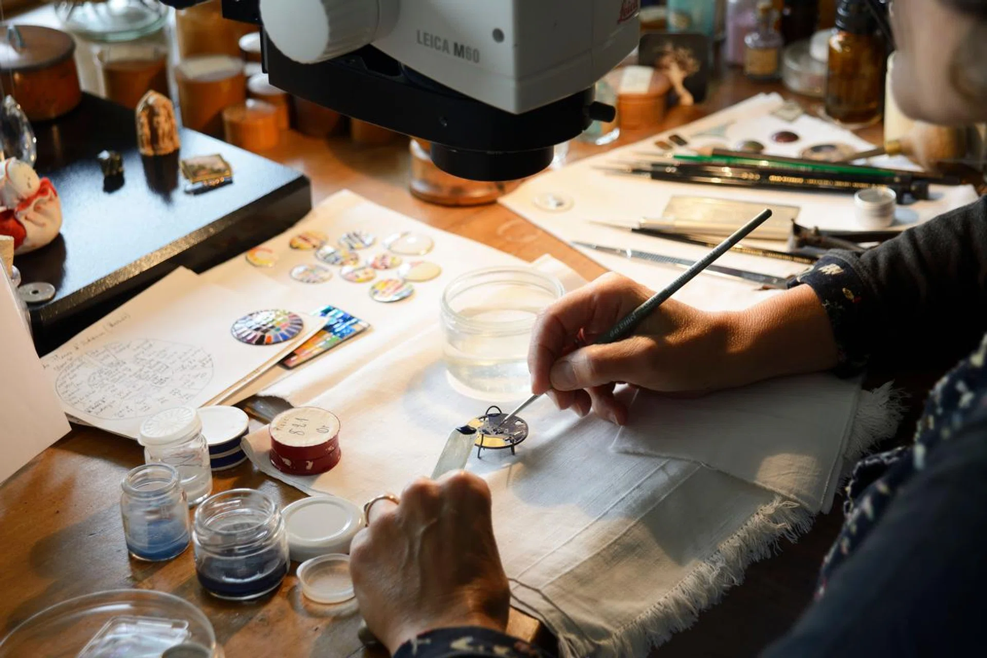 Projet Isabelle CerboneschiAtelier CabinotiersMaking Of émail chez Anita Porchet