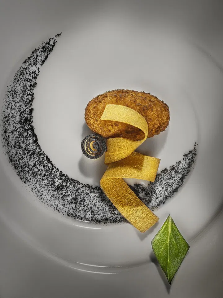 ramon-freixa_breaded-oyster-apple-with-burnt-and-golden-touch