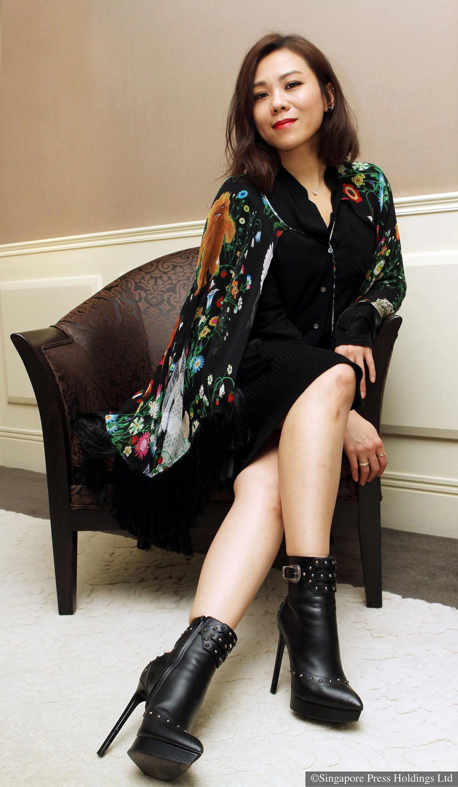 Tanya Chua, local musician, at the press conference for her 10th album, Aphasia, at the Mandarin Orchard Hotel.