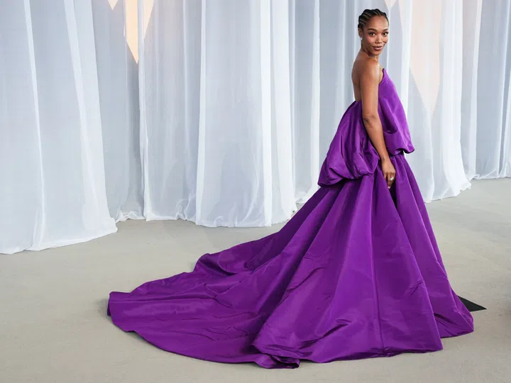 Naomi Ackie walking on the red carpet at The Academy Museum of Motion Pictures' 6th Annual Gala held at Academy Museum of Motion Pictures in Los Angeles, California on Saturday, October 17, 2026. (Photo By Sthanlee B. Mirador/Sipa USA)