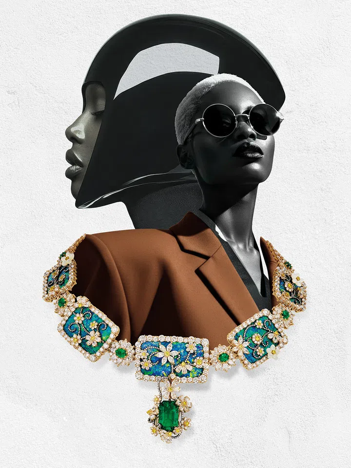 High jewellery necklace, high jewellery, Dior 