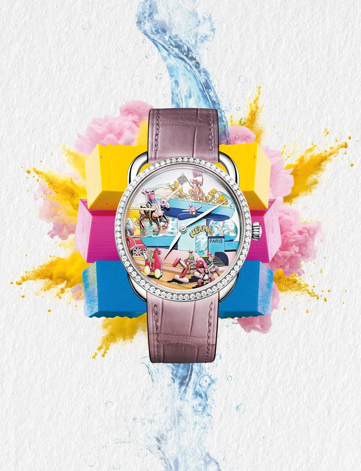 艺术腕表，艺术表盘, metiers d art, artistic watches, Hermes