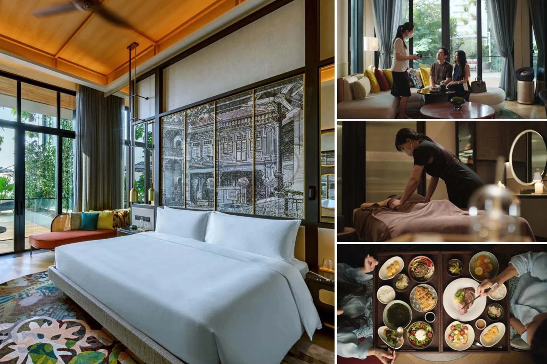 Luxury suite, personalized service, spa treatment and nutritious meals at DeRAMA Singapore.
