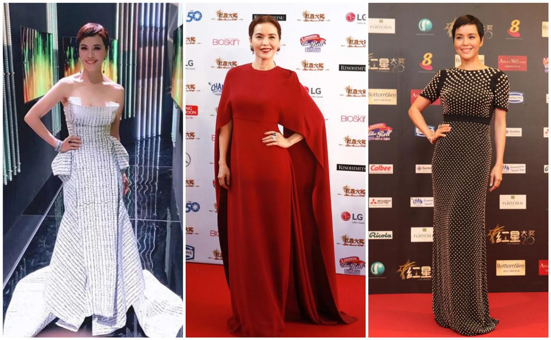 zoe tay, queen of caldecott , ahjie, 30th anniversary, 50 years old, celebration, red carpet, fashion, looks