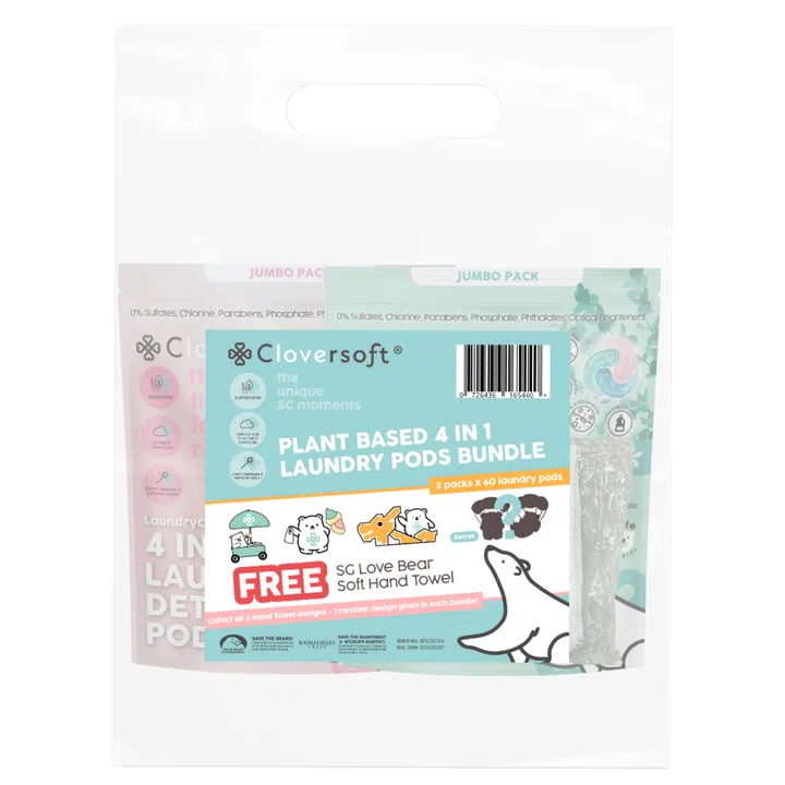 Cloversoft Laundry Pods Jumbo Packs Bundle