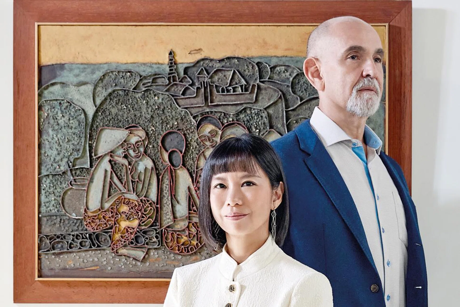 Art collector , Fermin Diez,Su-Yen Wong