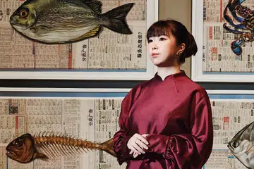 Fiona Koh, Artist, Fish, Newspaper 